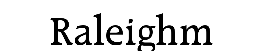 Raleigh Medium BT Yazı tipi ücretsiz indir